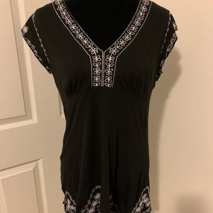 BCBG Max Azria Black and White Top